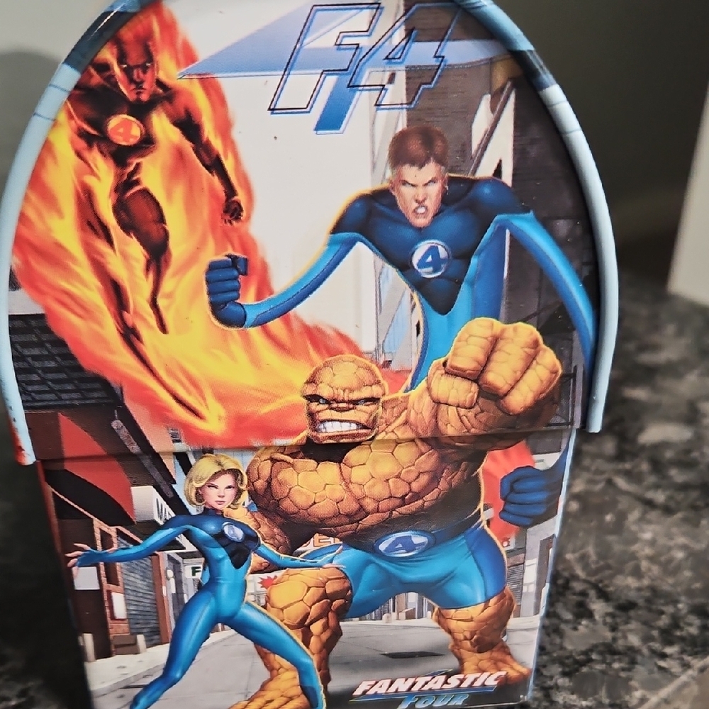 Marvel Fantastic Four Blue and Orange Lunchbox - Picture 5 of 5